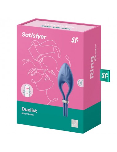 VIBRATORE AD ANELLO SATISFYER DUELIST - BLU
