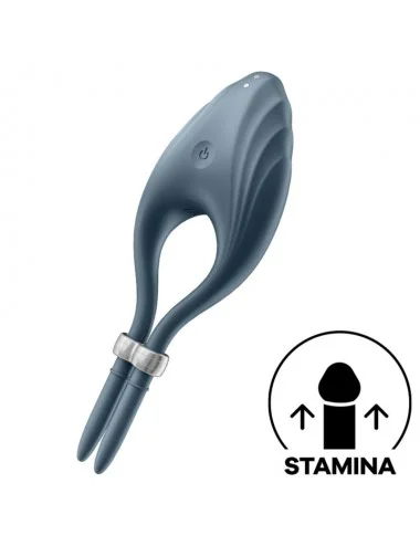 VIBRATORE AD ANELLO SATISFYER DUELIST - GRIGIO