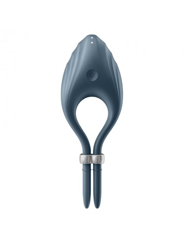 VIBRATORE AD ANELLO SATISFYER DUELIST - GRIGIO