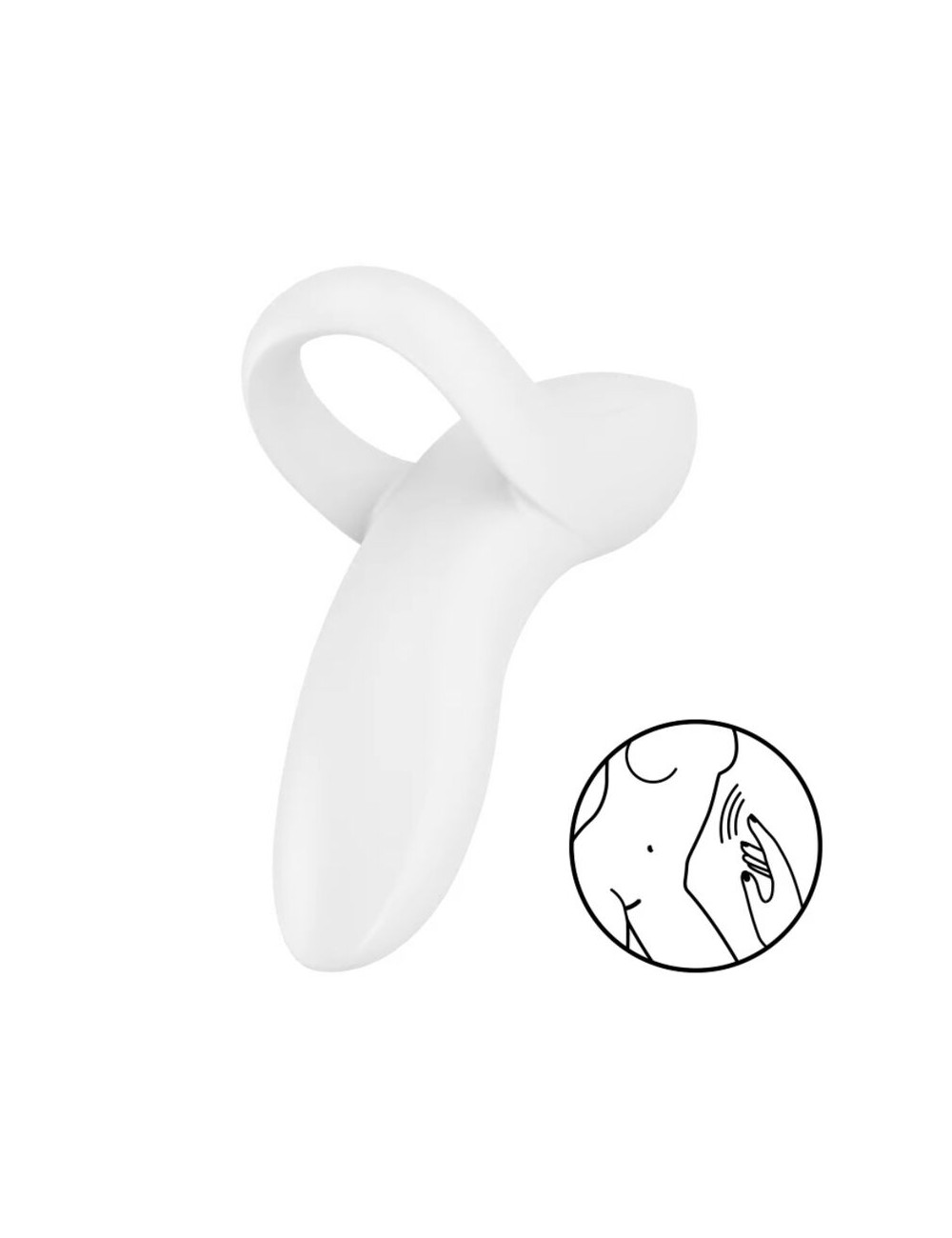 VIBRATORE PER DITO SATISFYER BOLD LOVER - BIANCO VIBRATORE PER DITO SATISFYER BOLD LOVER - BIANCO