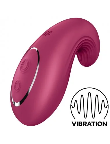 VIBRATORE DA APPOGGIO SATISFYER DIPPING DELIGHT - ROSSO