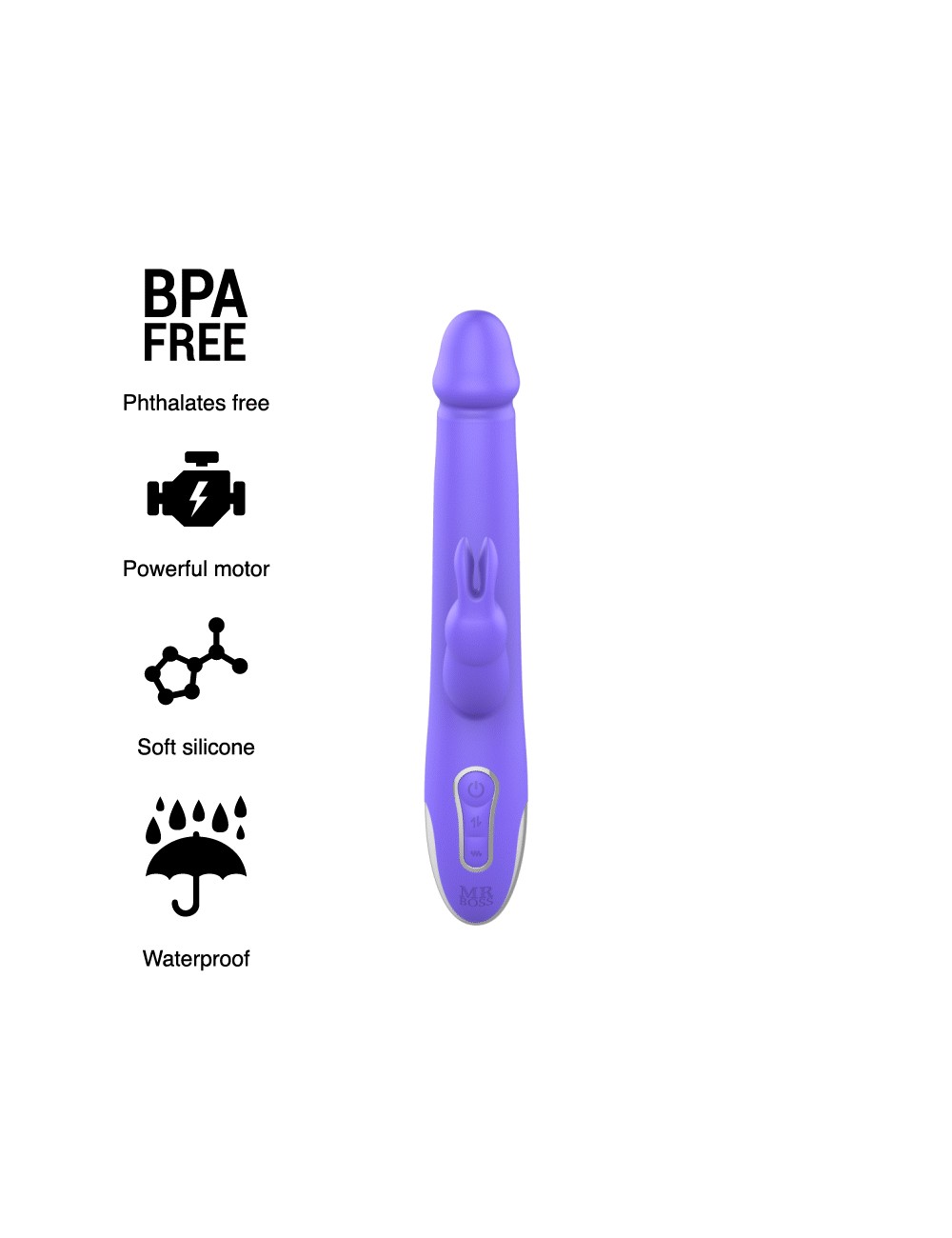 MR BOSS ARTURO VIBRATORE E ROTATORE WATCHME COMPATIBILE CON LA TECNOLOGIA WIRELESS MR BOSS ARTURO VIBRATORE E ROTATORE WATCHME COMPATIBILE CON LA TECNOLOGIA WIRELESS