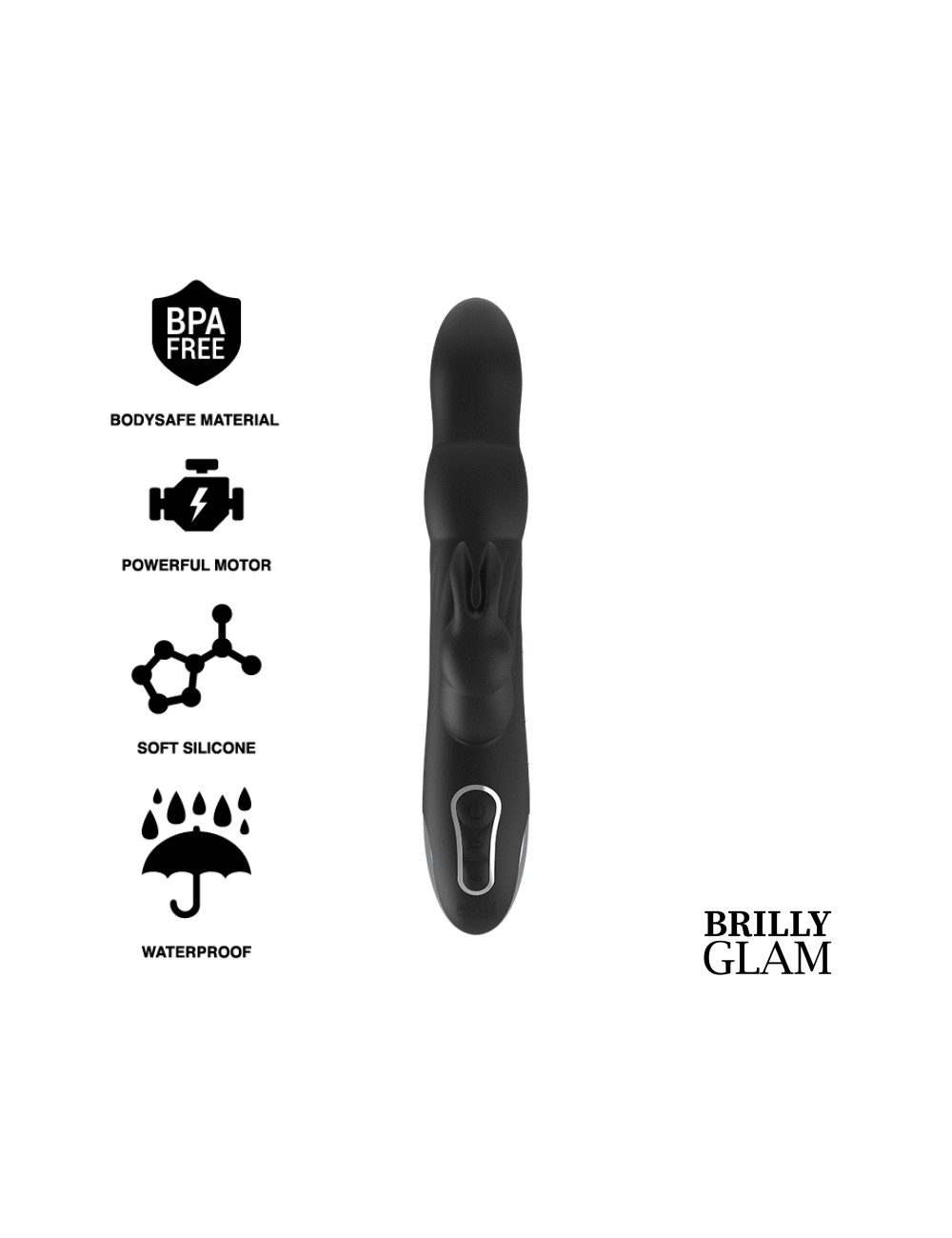 BRILLY GLAM MOEBIUS RABBIT VIBRATORE E ROTATORE WATCHME COMPATIBILE CON LA TECNOLOGIA WIRELESS