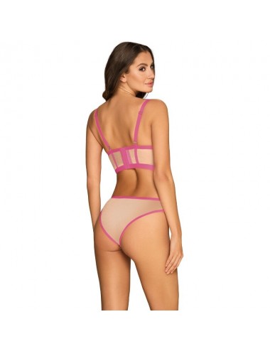 OBSESSIVE - SET DUE PEZZI NUDELIA - ROSA S / M