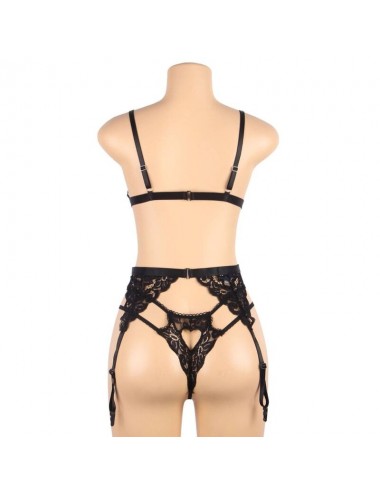 SUBBLIME SET TRE PEZZI BRA+ Reggicalze + PERizoma L/XL