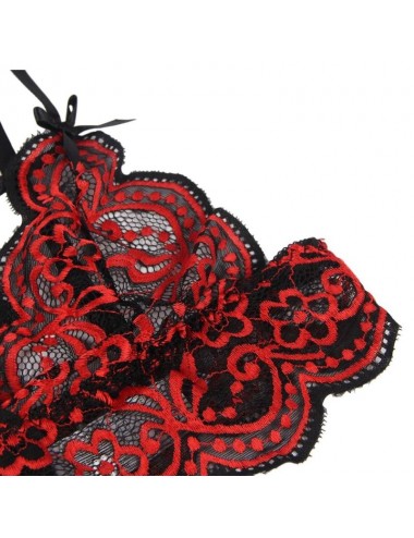 SUBBLIME SET DUE PEZZI TOP IN PIZZO E MUTANDINE L/XL