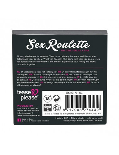 SESSO ROULETTE AMORE E MATRIMONIO (NL-DE-EN-FR-ES-IT-PL-RU-SE-NO)