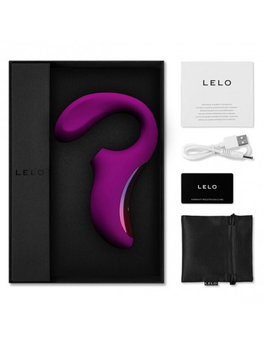 LELO ENIGMA DUAL STIMULATION SONIC MASSAGER DEEP ROSE