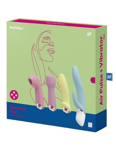SATISFYER MARVELOUS FOUR - SET VIBRATORE E IMPULSO D''ARIA