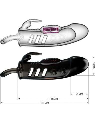 PRETTY LOVE SLOANE MANICA DEL PENE CONIGLIO NERO