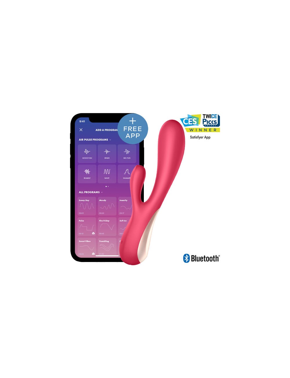 SATISFYER MONO FLEX ROSSO CON APP SATISFYER MONO FLEX ROSSO CON APP