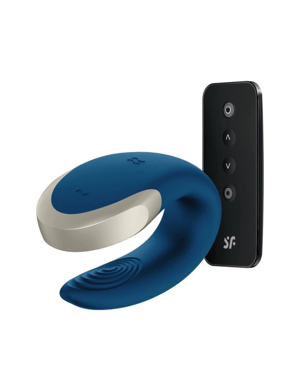 VIBRATORE SATISFYER DOUBLE LOVE LUXURY PARTNER - BLU VIBRATORE SATISFYER DOUBLE LOVE LUXURY PARTNER - BLU