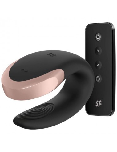 VIBRATORE SATISFYER DOUBLE LOVE LUXURY PARTNER - NERO