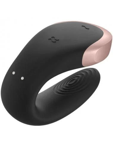 VIBRATORE SATISFYER DOUBLE LOVE LUXURY PARTNER - NERO