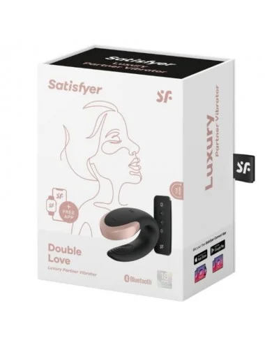 VIBRATORE SATISFYER DOUBLE LOVE LUXURY PARTNER - NERO