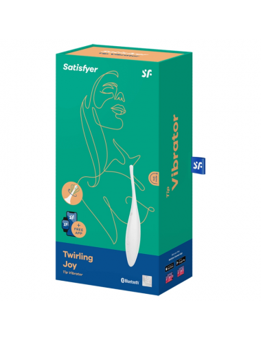 SATISFYER TWIRLING JOY CLIT PUNTA STIMOLANTE - BIANCO