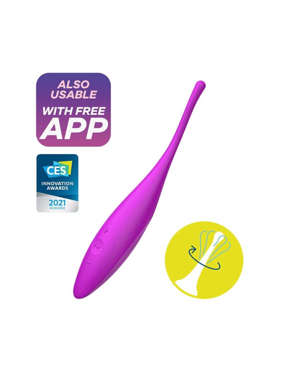 SATISFYER TWIRLING JOY CLIT PUNTA STIMOLANTE - FUCSIA SATISFYER TWIRLING JOY CLIT PUNTA STIMOLANTE - FUCSIA