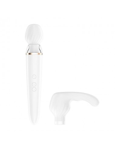 SATISFYER DOUBLE WAND-ER APP - WHITE