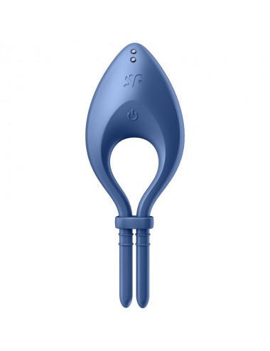 SATISFYER BULLSEYE RING VIBRATOR APP - BLUE