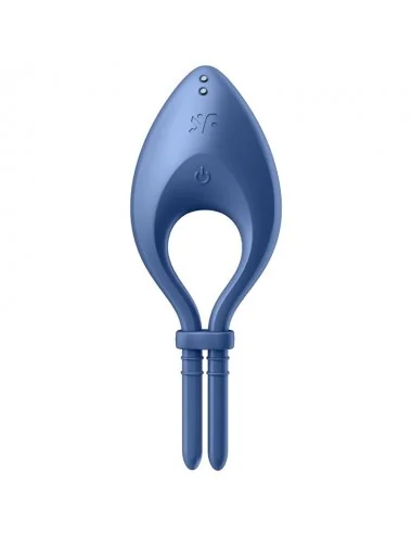 SATISFYER BULLSEYE RING VIBRATOR APP - BLUE