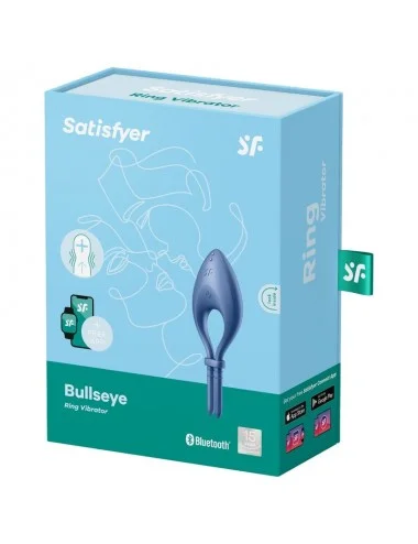 SATISFYER BULLSEYE RING VIBRATOR APP - BLUE