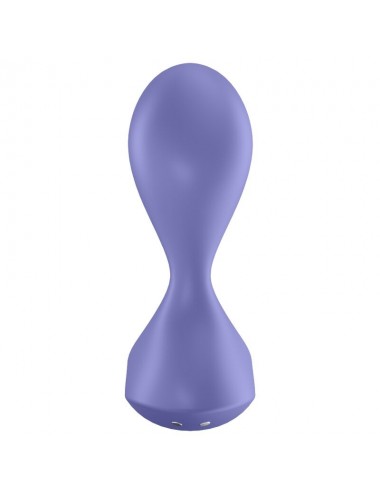 SATISFYER SWEET SEAL VIBRATING PLUG APP - LILAC