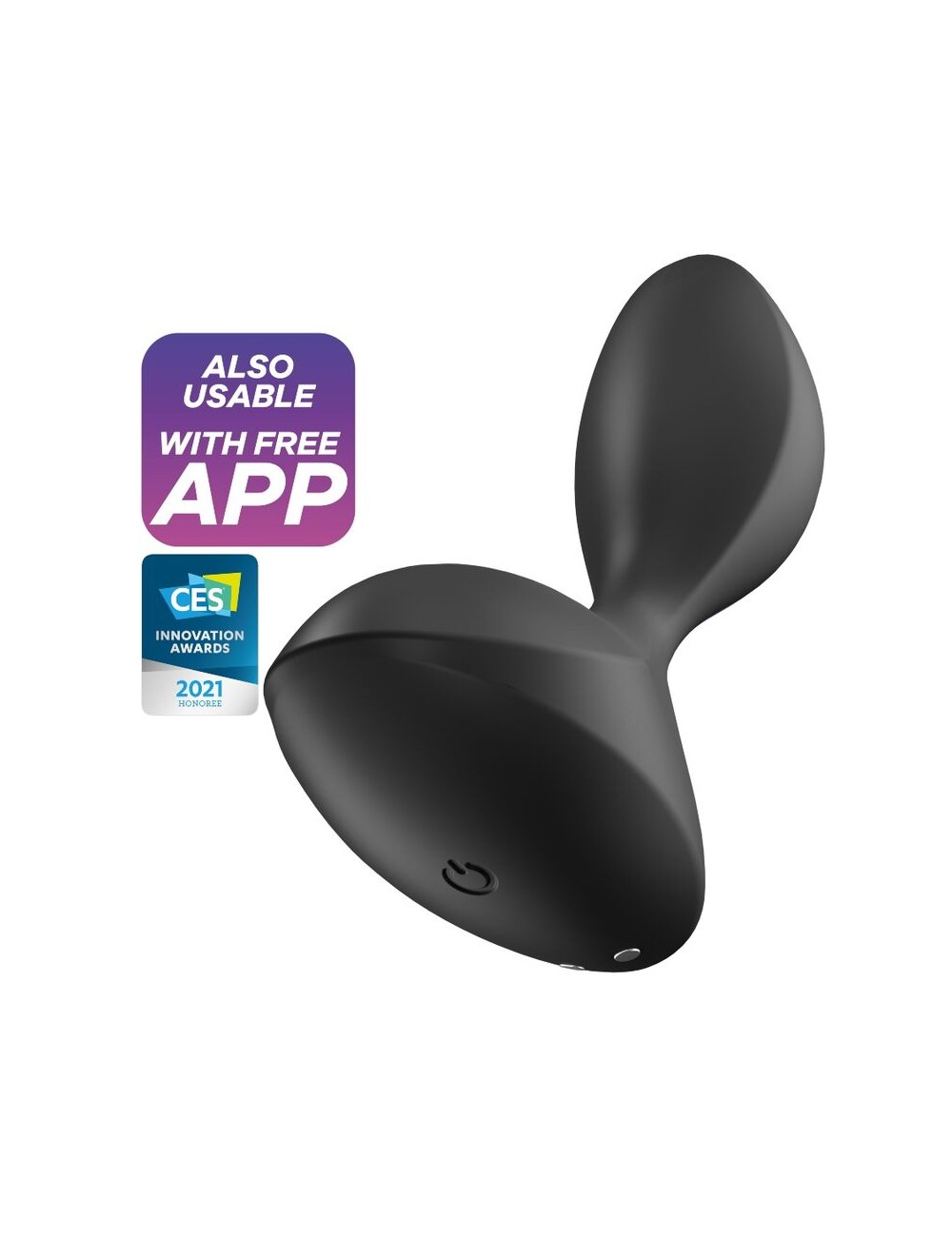 SATISFYER SWEET SEAL VIBRATING PLUG APP - BLACK SATISFYER SWEET SEAL VIBRATING PLUG APP - BLACK