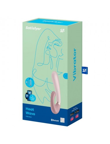 SATISFYER HEAT WAVE VIBRATOR APP - PINK