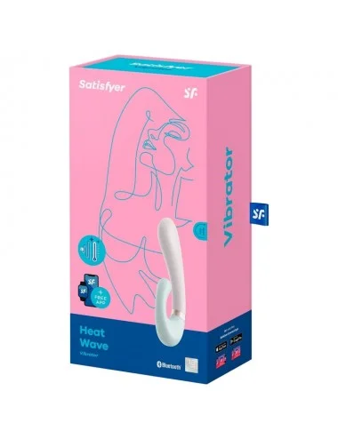 SATISFYER HEAT WAVE VIBRATOR APP - WHITE