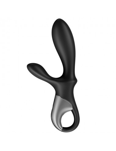 SATISFYER HEAT CLIMAX + ANAL VIBRATOR APP - BLACK