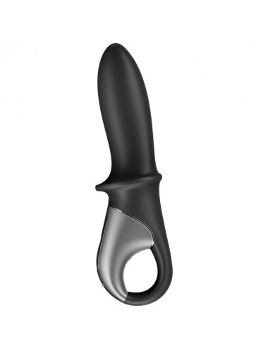 SATISFYER HOT PASSION ANAL VIBRATOR APP - BLACK