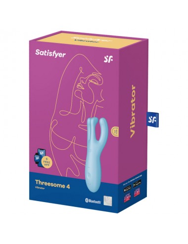 SATISFYER THREESOME 4 VIBRATOR APP - BLUE