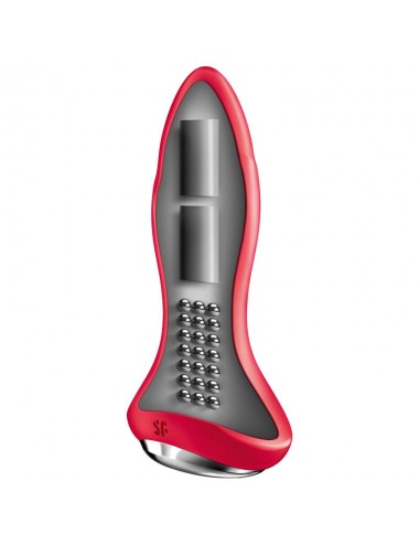 SATISFYER ROTATOR PLUG 1+ VIBRATING PLUG APP - RED