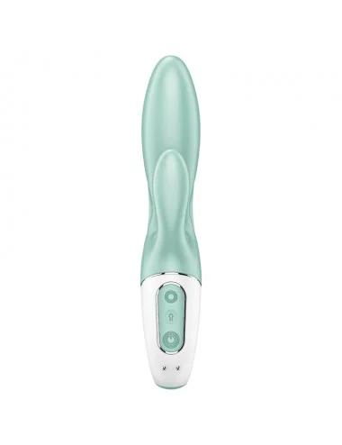 SATISFYER AIR PUMP BUNNY 5+ INFLATABLE RABBIT VIBRATOR APP - GREEN