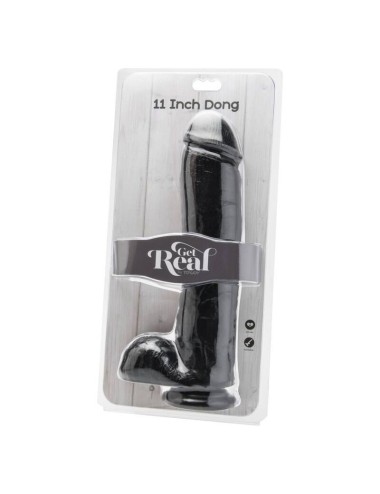 GET REAL - DILDO 28 CM CON PALLINE NERE