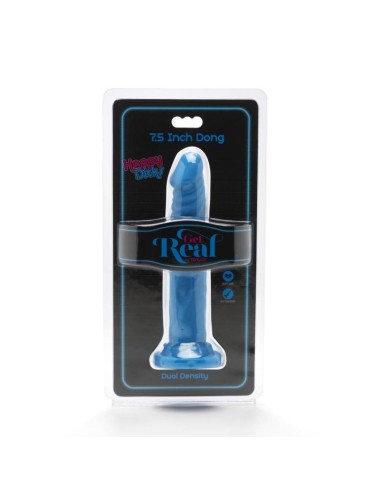 GET REAL - HAPPY DICKS DONG 19 CM BLU