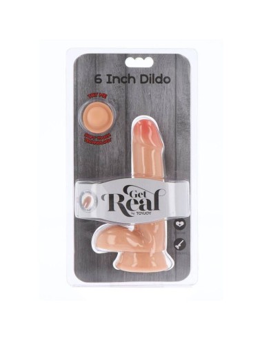 GET REAL - DILDO A DOPPIA DENSITÀ PELLE DI 17 CM IN PELLE
