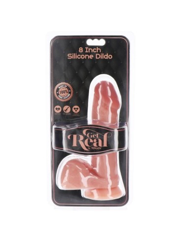 GET REAL - DILDO IN SILICONE 20,5 CM CON PELLE DI PELLE