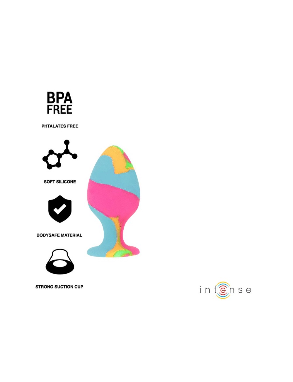 INTENSE - SET PLUG IN SILICONE MULTICOLORE INTENSE - SET PLUG IN SILICONE MULTICOLORE