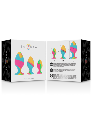 INTENSE - SET PLUG IN SILICONE MULTICOLORE