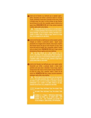 CONTROL LUB GEL LUBRICANTE CHOCOLATE 75 ML