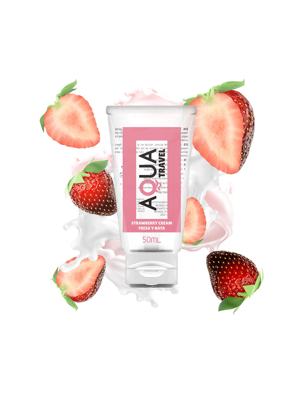 AQUA TRAVEL LUBRIFICANTE A BASE ACQUA GUSTO CREMA FRAGOLA - 50 ML AQUA TRAVEL LUBRIFICANTE A BASE ACQUA GUSTO CREMA FRAGOLA - 50 ML