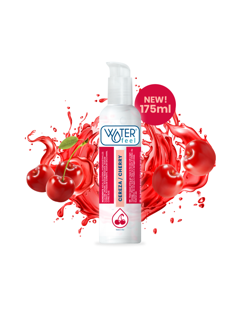 LUBRIFICANTE A BASE ACQUOSA ALLA CILIEGIA WATERFEEL 175 ML