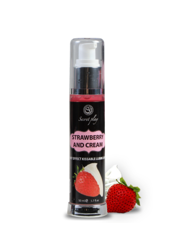 SECRETPLAY LUBRIFICANTE 2-1 EFFETTO CALORE FRAGOLA E CREMA 50ML