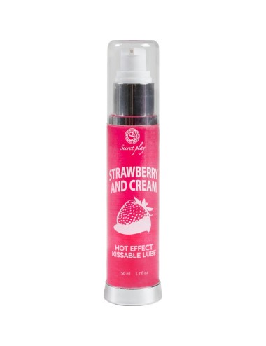 SECRETPLAY LUBRIFICANTE 2-1 EFFETTO CALORE FRAGOLA E CREMA 50ML