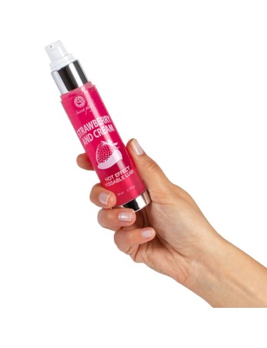 SECRETPLAY LUBRIFICANTE 2-1 EFFETTO CALORE FRAGOLA E CREMA 50ML