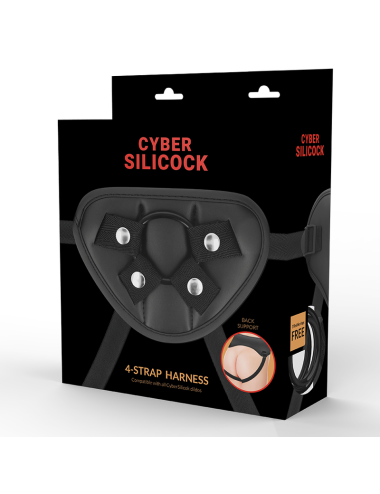 CYBER SILICOCK - ARNÊS DE CINTA CYBER COM 3 ANÉIS GRTIS