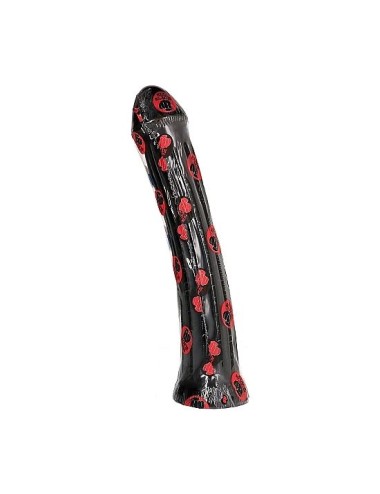 ALL BLACK - DILDO CON PLUG 31 CM