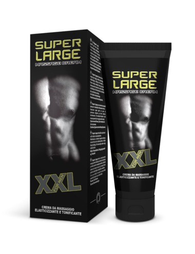 MASSAGGIO XXL SUPER GRANDE E CREMA ELASTICIZZANTE PER IL PENE 75 ML