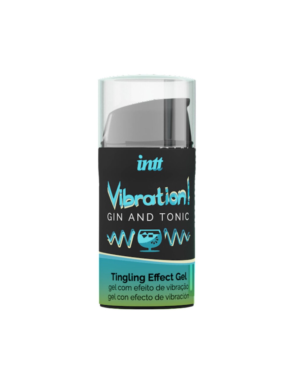 INTT - GEL VIBRANTE LIQUIDO POTENTE STIMOLANTE INTIMO GIN & TONIC 15ML